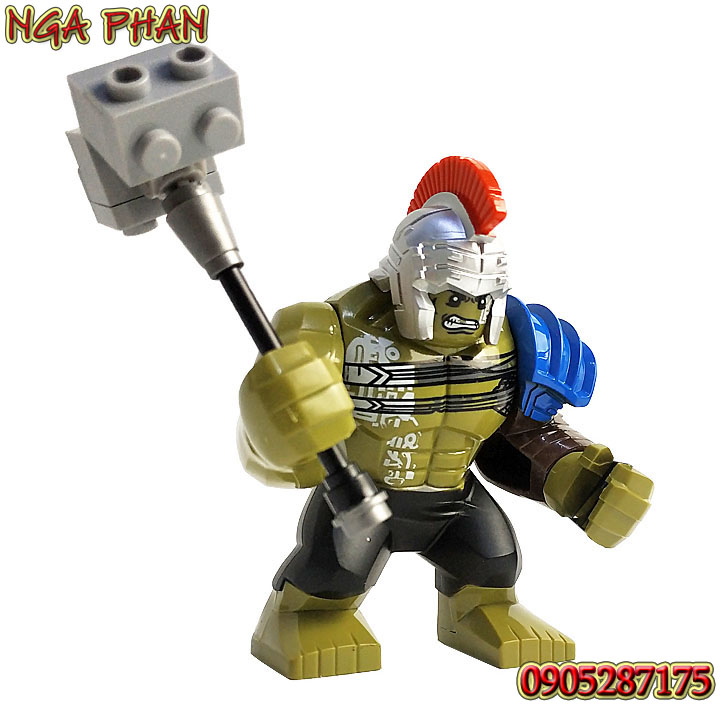 Bigfig Nhân Vật Đấu Sĩ Hulk Gladiator Big Figure Siêu Đẹp Đồ Chơi Xếp Hình Lắp Ráp Gạch Khối Block Brick MOC DIY