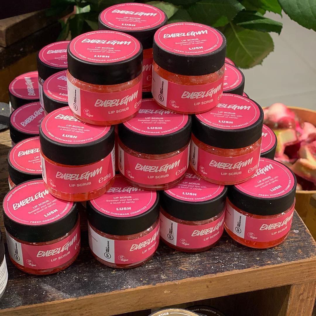 [HCM]Tẩy da chết môi LUSH - Bubblegum lipscrub