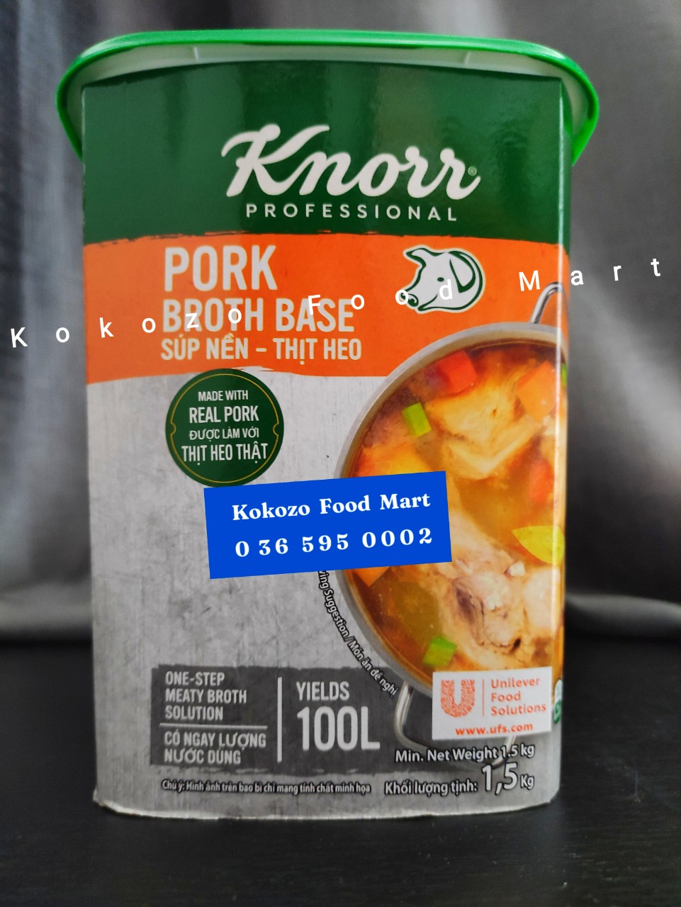 Bột Phụ Gia Làm Giò Chả Phosphate Mix hộp 1KG