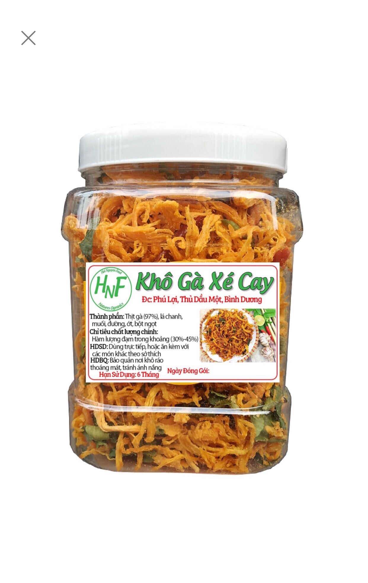 500G KHÔ GÀ LÁ CHANH