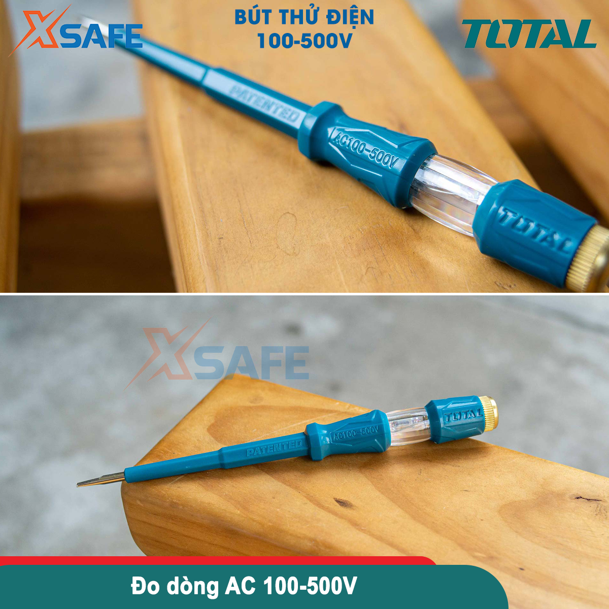 Bút thử điện TOTAL chất liệu nhựa tổng hợp cao cấp Bút điện từ nhựa tổng hợp cao cấp chịu nhiệt tốt chống ăn mòn THT291408