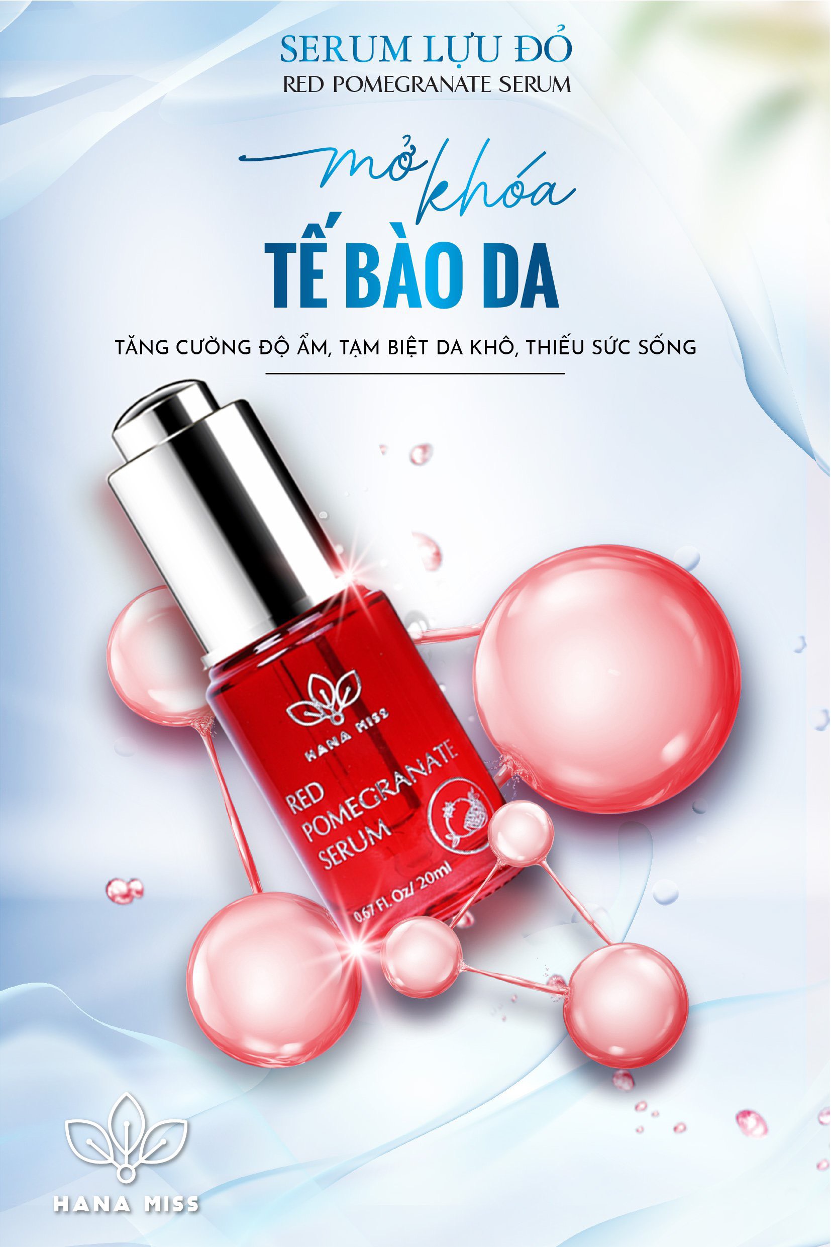 SERUM DƯỠNG LỰU ĐỎ HANA MISS