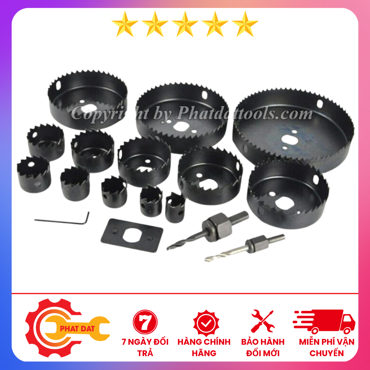 Bộ mũi khoét gỗ,thạch cao 16 chi tiết