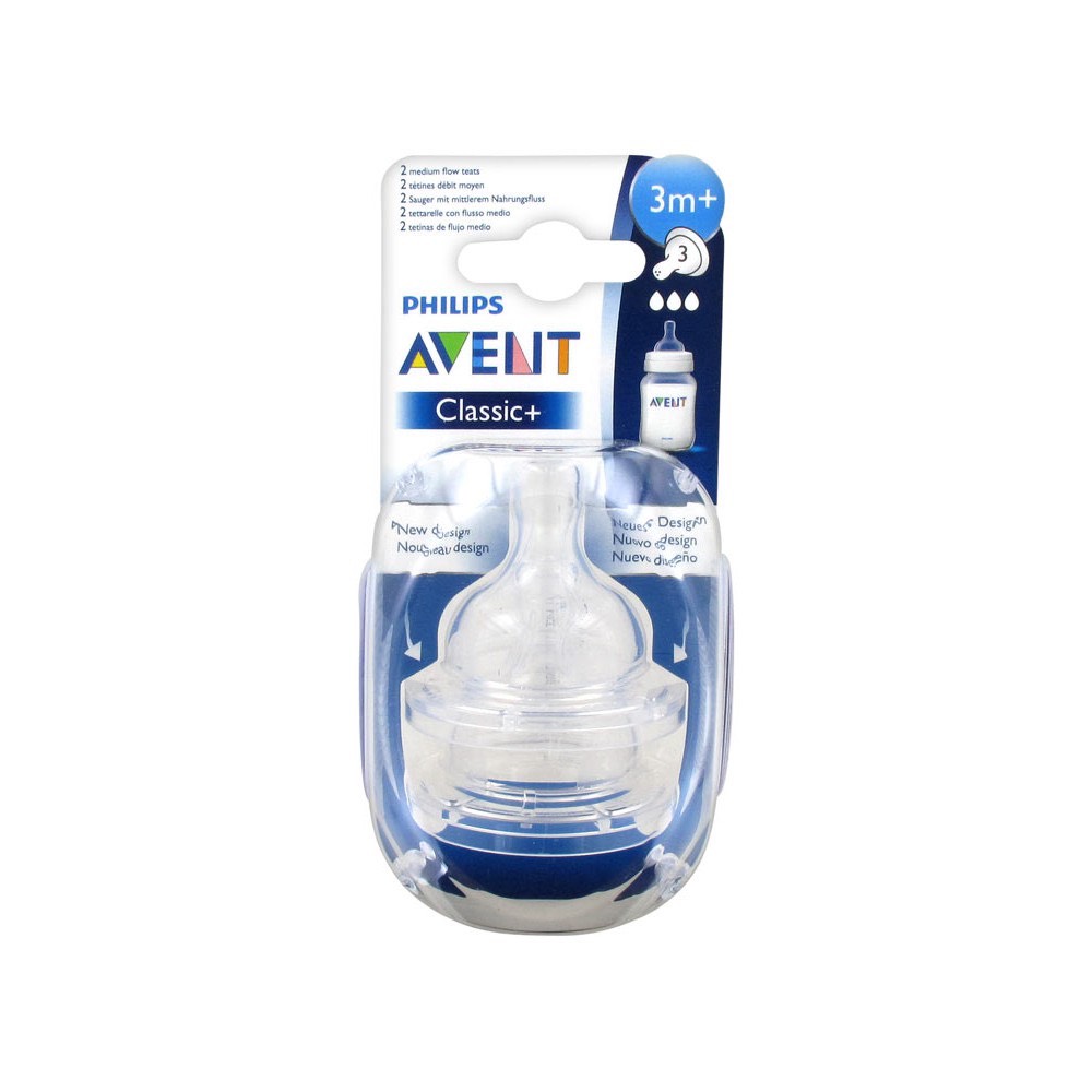 Núm Ti Thay Bình Sữa AVENT Classic , cổ hẹp (đủ size)