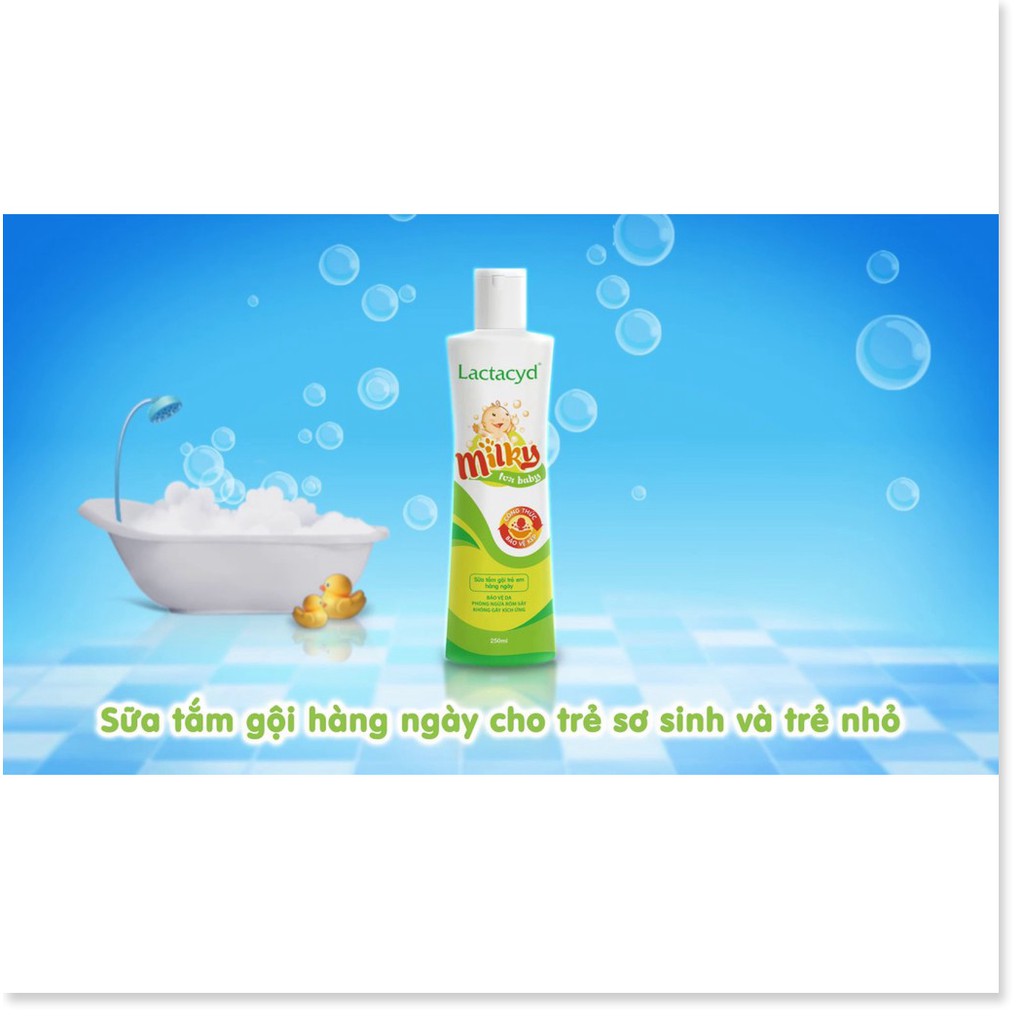 [HCM]Sữa Tắm Gội Trẻ Em Lactacyd Milky 250ml