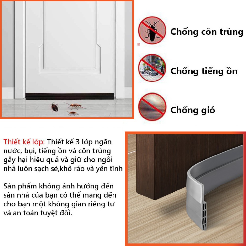 Gioăng dán chân cửa, dán khe cửa cách âm - AZ Store