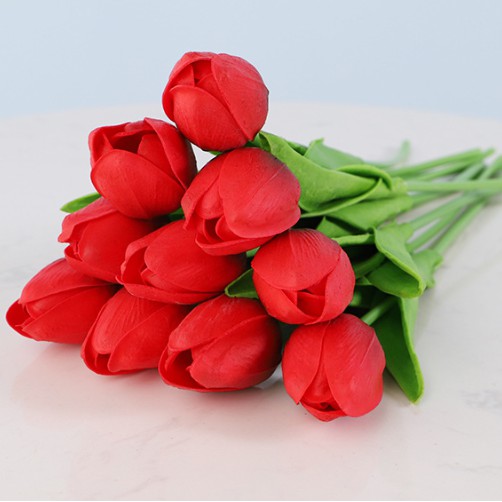 HOA GIẢ TULIP PU GIỐNG THẬT ĐẾN 99%
