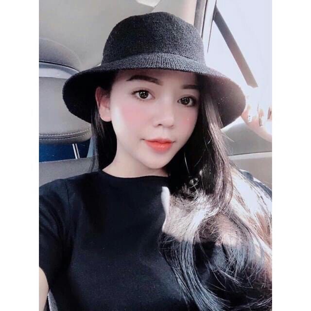 Mũ cói thời trang Hàn Quốc chữ M