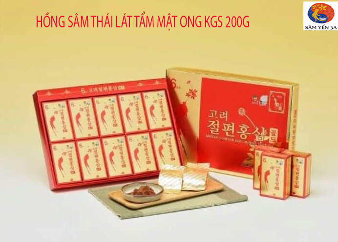 [HCM]Hồng Sâm Lát Tẩm Mật Ong KGS Hàn Quốc Thượng Hạng 200G giúp ăn ngon miêng tăng cường bồi bổ sức khỏe hồng sâm lát tẩm mât ong sâm lát tẩm mật ong sâm củ tẩm mật ong hồng sâm tẩm mật ong sâm ngâm mật ong sâm yến 3A