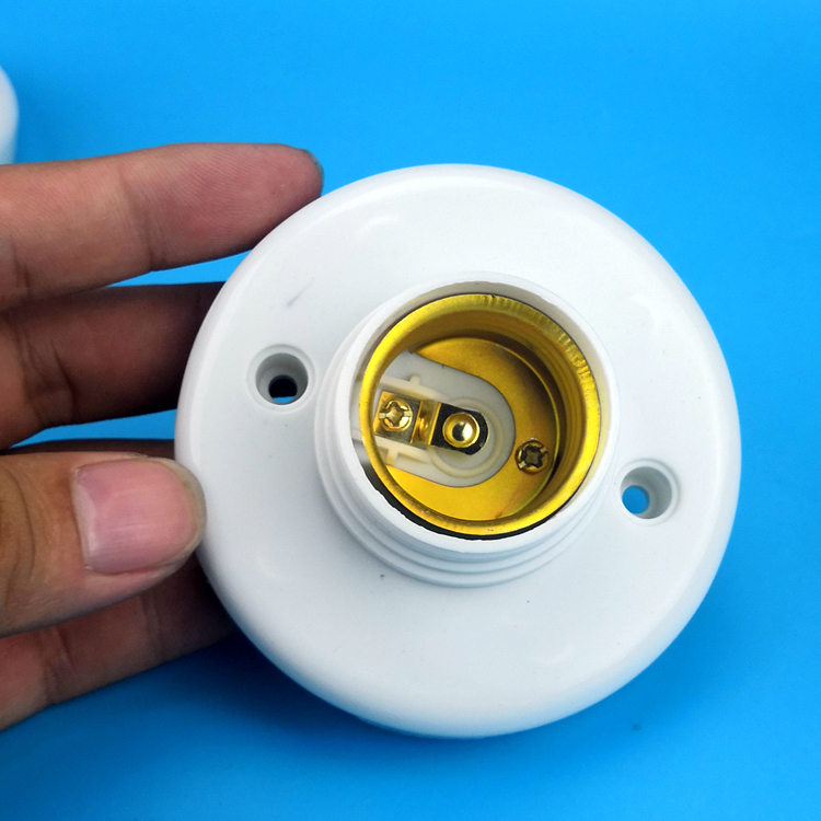 Đui đèn E27,đui đèn xoáy gắn tường