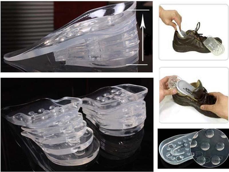 Combo 10 miếng lót giày silicon tăng chiều cao