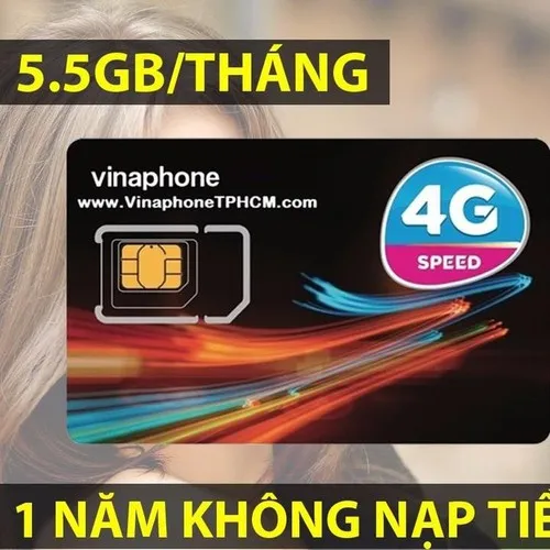 [Rẻ Vô Địch] SIM 4G VINA Trọn gói 1 năm 60G/năm KHÔNG PHẢI nạp tiền| SIM 3G 4G MIỄN PHÍ 1 NĂM
