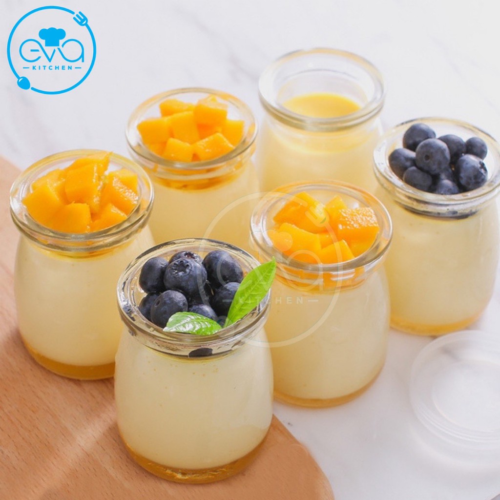 Bộ 6 Hũ Thuỷ Tinh Đựng Sữa Chua 100 Ml