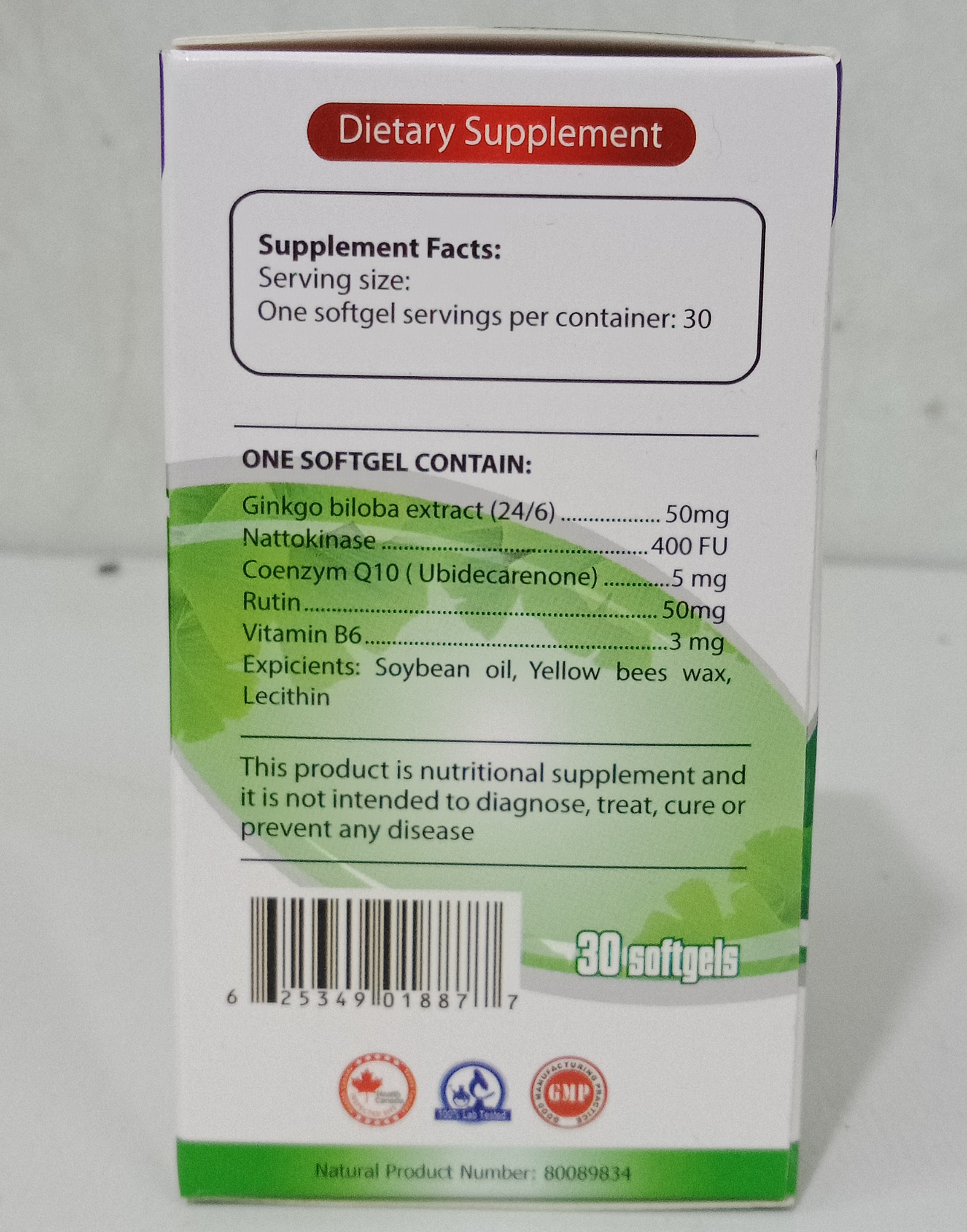 Viên uống bổ não Vitaginus ( 30 viên/ hộp)