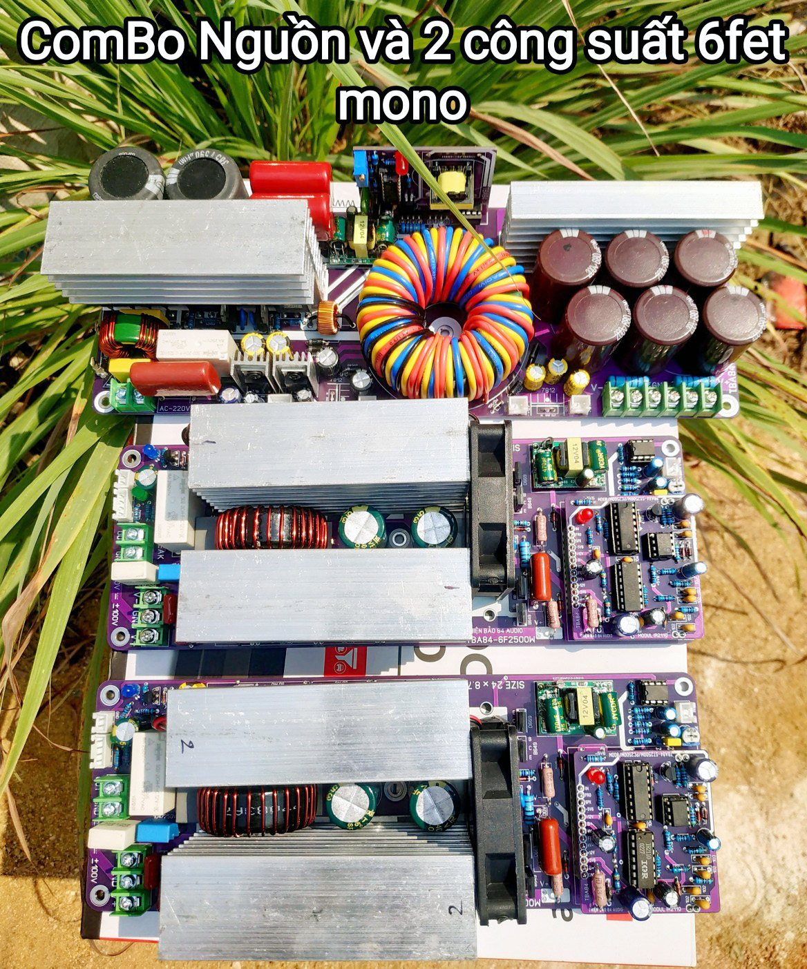 Class D 6Fet Power & Source Circuit Combo