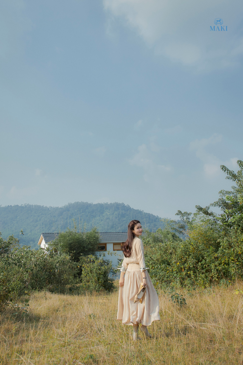 MAKI - Dulcie Skirt - Chân váy nâu