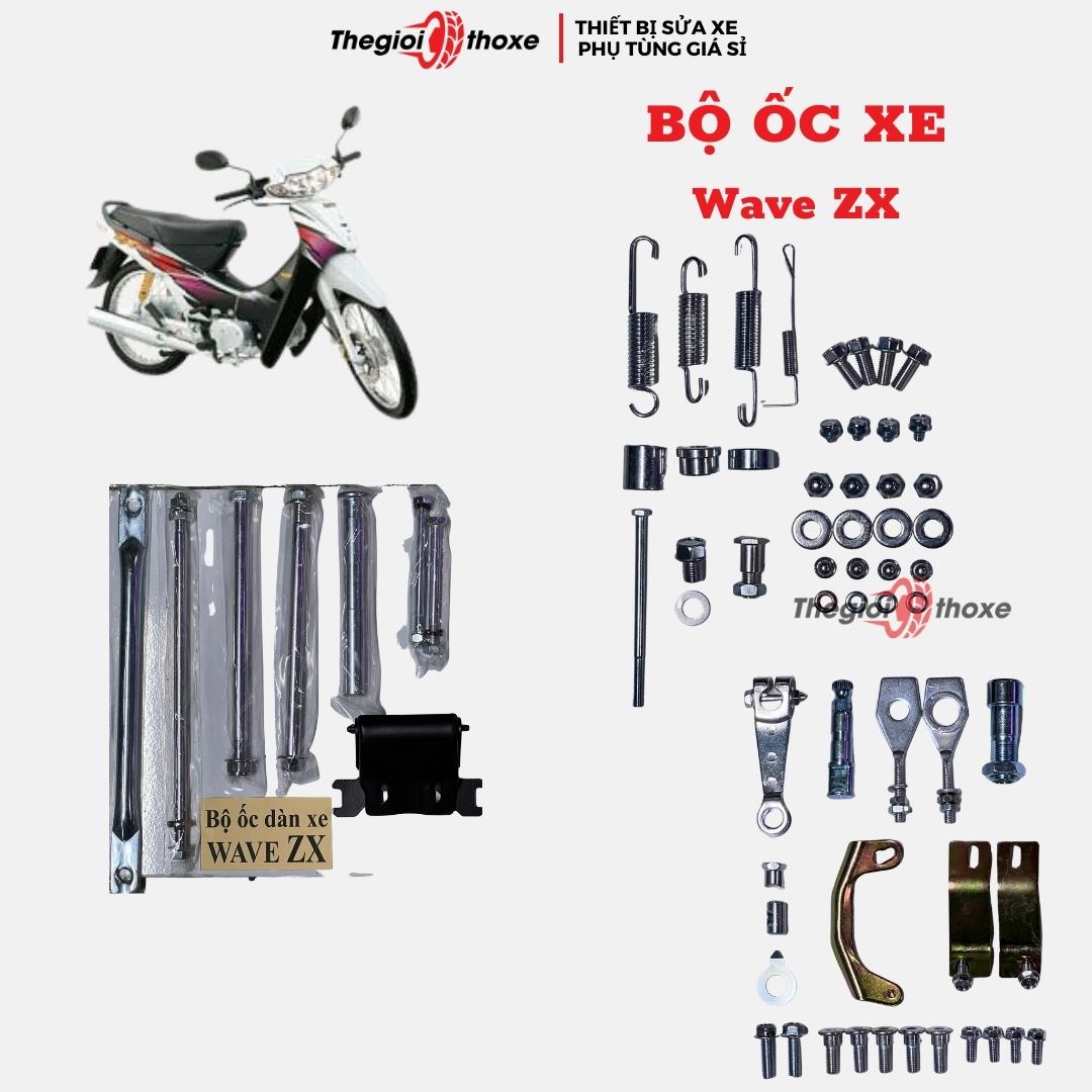 Bộ ốc xe wave zx - hàng đẹp - Đầy đủ chi tiết từ con ốc vít nhỏ nhất - Thế Giới Thợ Xe