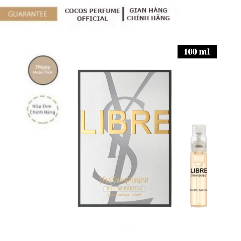 Nước hoa Yves Saint Laurent , Nước Hoa Vial YSL Libre Eau De Parfum 2ml, nước hoa nữ quyến rũ, sét quà tặng cao cấp cho nữ
