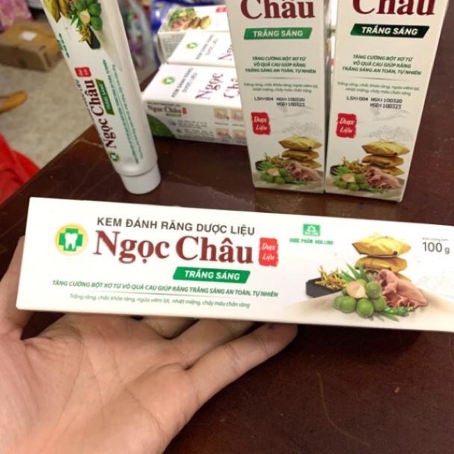 Kem Đánh Răng Ngọc Châu Trắng Sáng