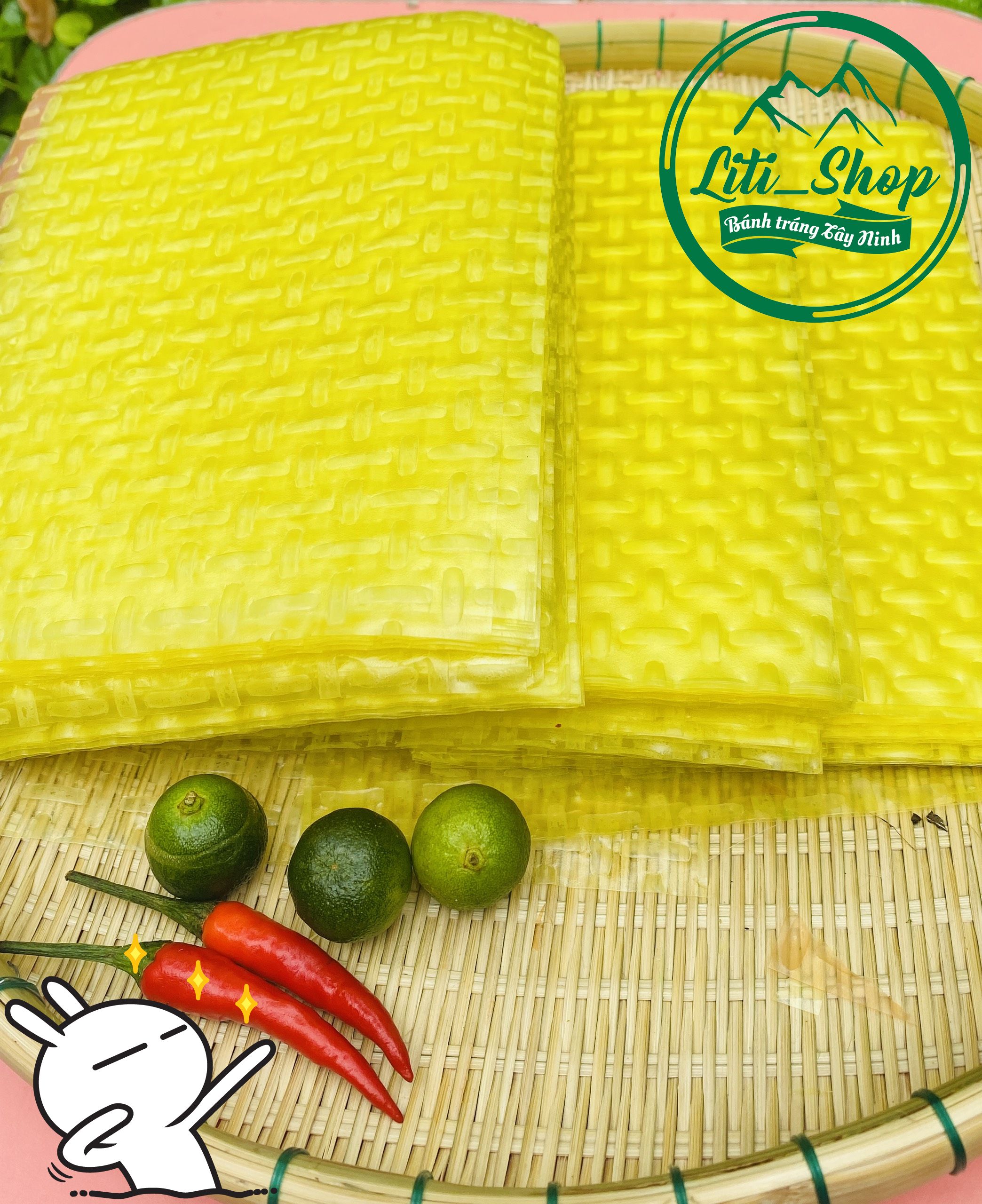 Bánh tráng Vuông hương Mít 500Gr