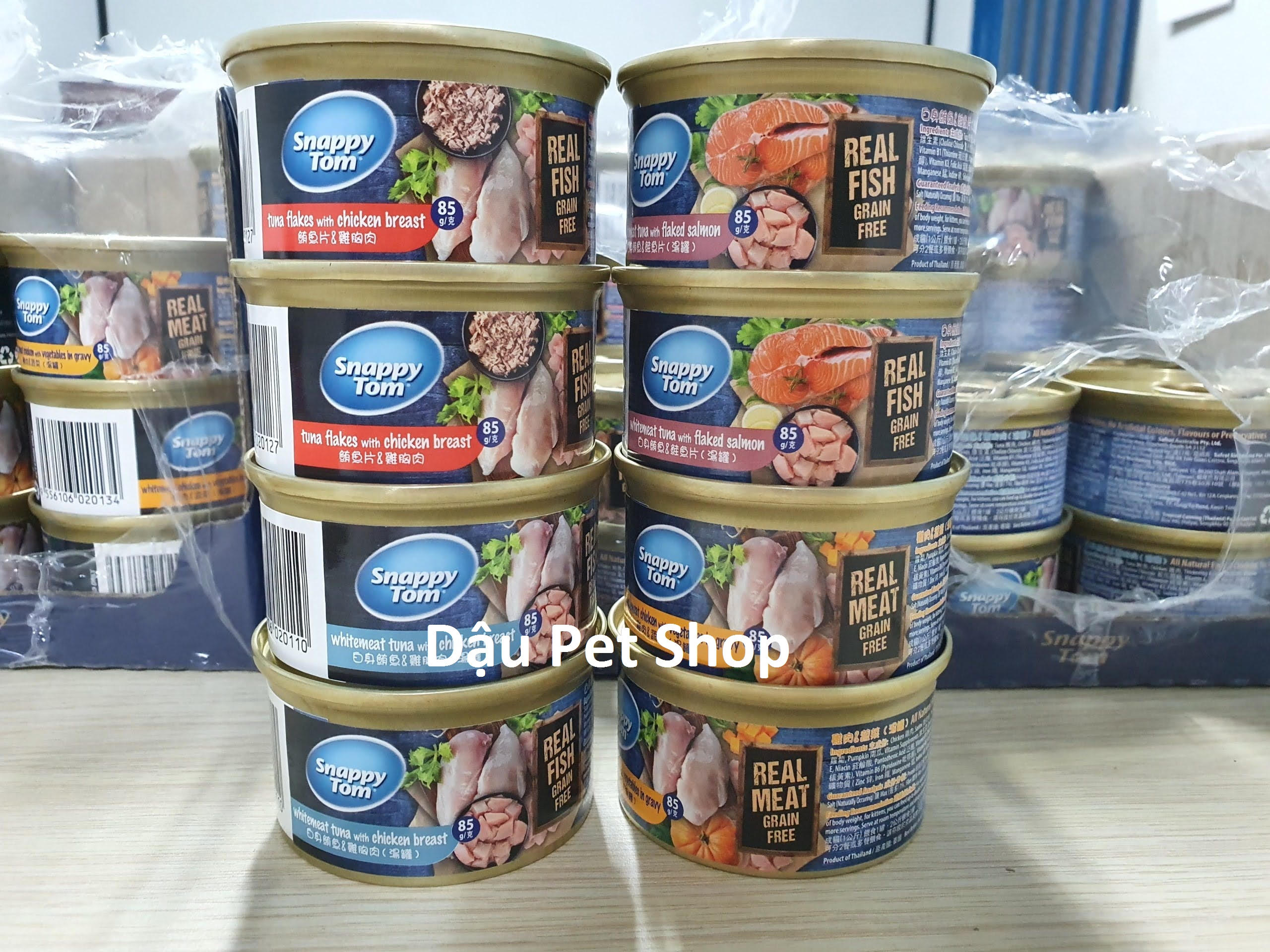 😺🍖 Snappy Tom Premium 85g – Pate Cho Mèo Mọi Lứa Tuổi, Protein Cao & Dinh Dưỡng Đầy Đủ