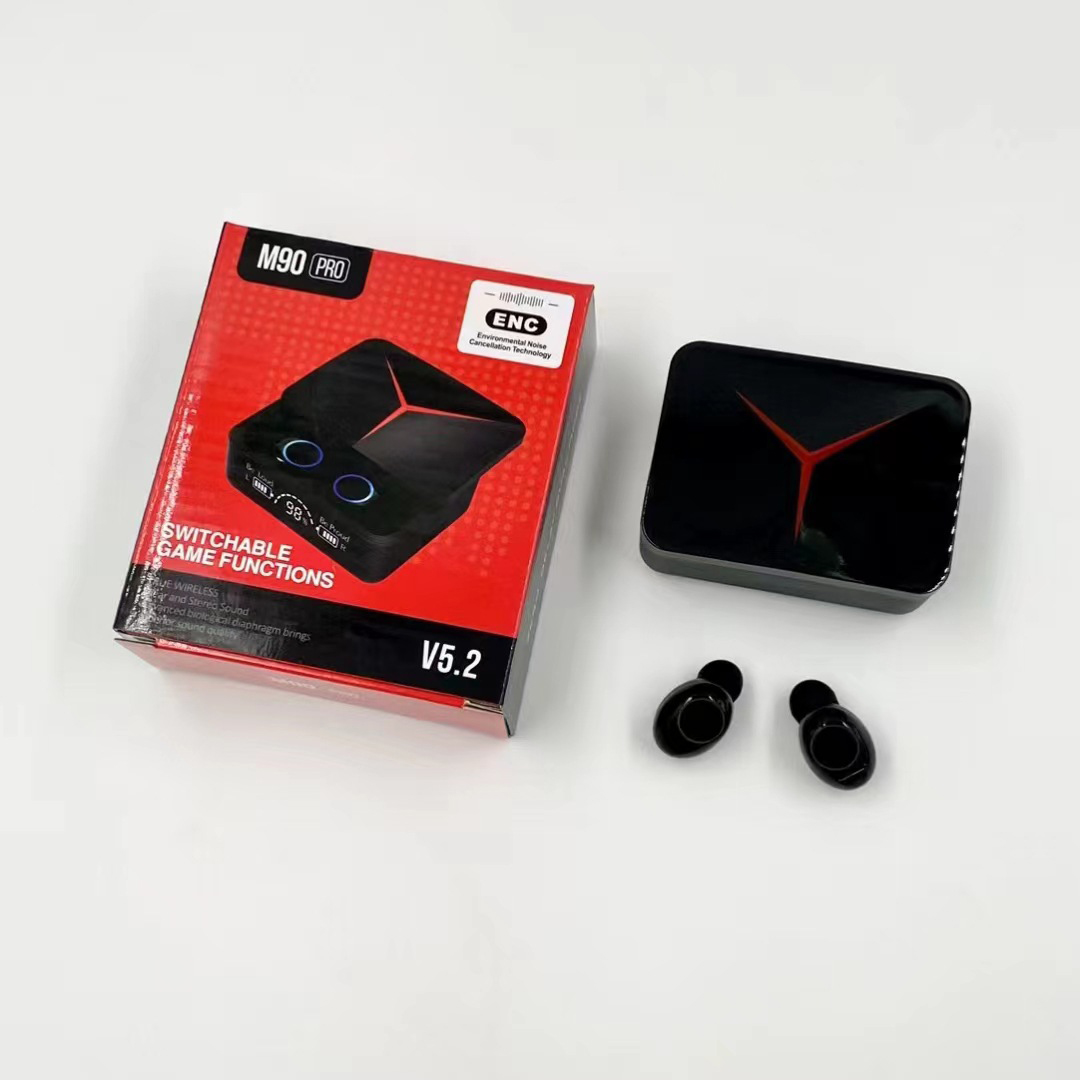 Bluetooth headset wireless M90 multi chức function, built-in microphone voice control, multi-point connection