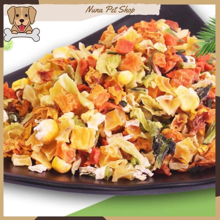 Rau củ sấy Captain cho chó mèo (Gói 100g)