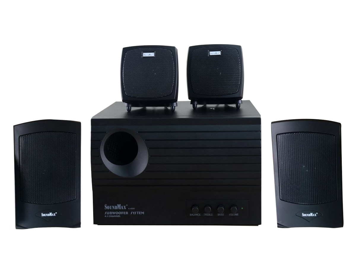 Loa bluetooth siu trầm công suất lớn 4.1,loa bluetooth bass mạnh,loa bluetooth,loa 4.1 soundmax a4000 âm thanh ấm bass cực hay bảo hành 1 đổi 1.