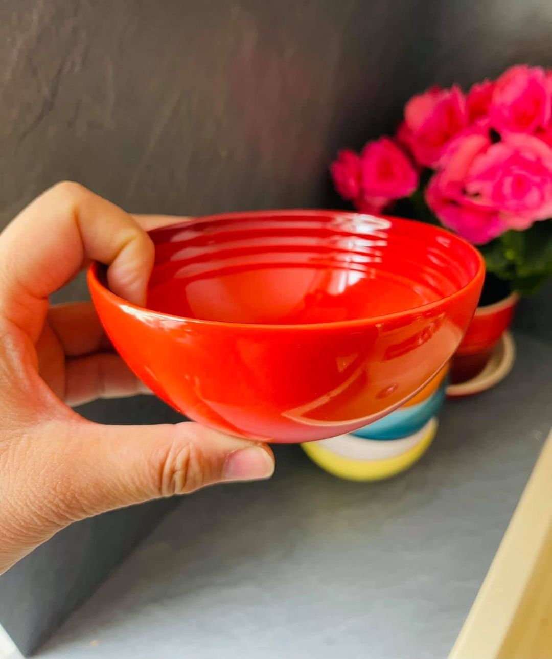 SET 6 BÁT ĂN CƠM CẦU VỒNG LE CREUSET 12CM