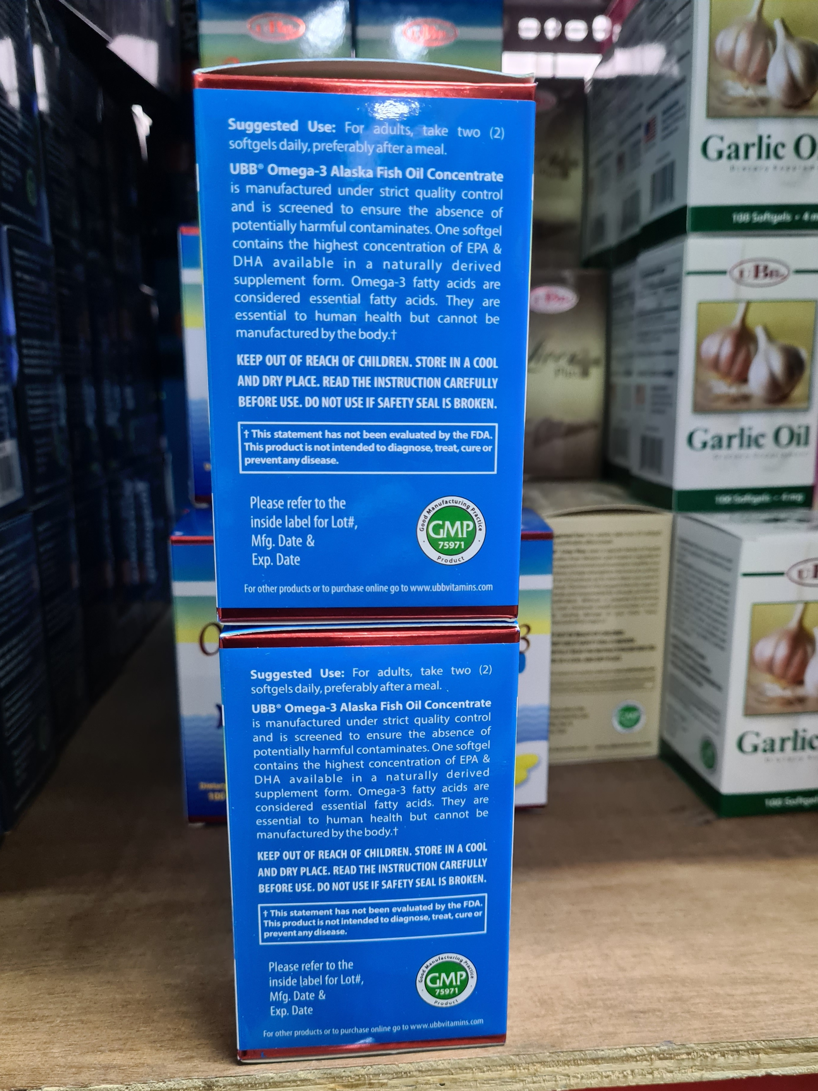Viên dầu cá sáng mắt OMEGA UBB - Baxco USA