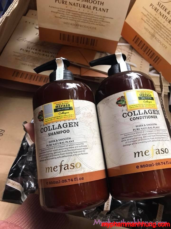 Cặp dầu gội xả Collagen mefaso