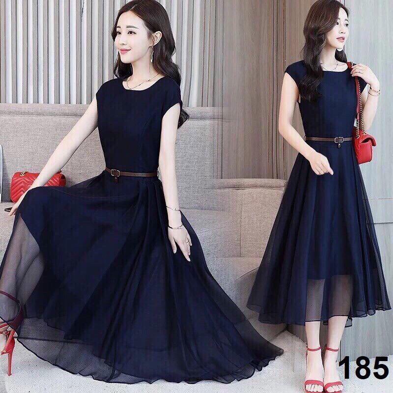 ĐẦM VOAN THANH LỊCH KÈM THẮT LƯNG