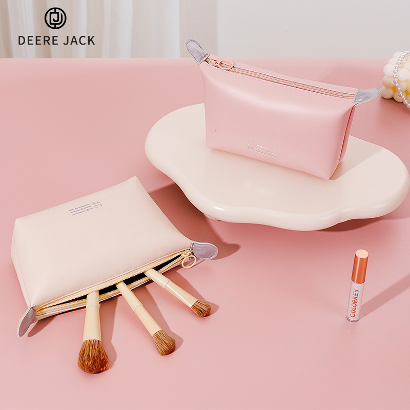 Deere Jack New makeup bag dumpling bag waterproof makeup bag Toiletry bag Convenient handheld storage bag candy color makeup bag