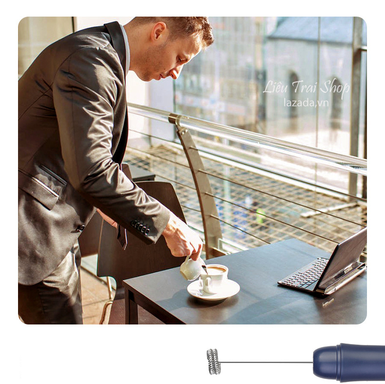 Máy đánh bọt sữa cà phê máy tạo bọt cafe sữa sạc điện USB