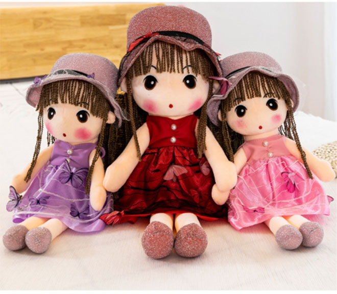 Búp Bê Bằng Vải Bông 45cm Chọn Màu