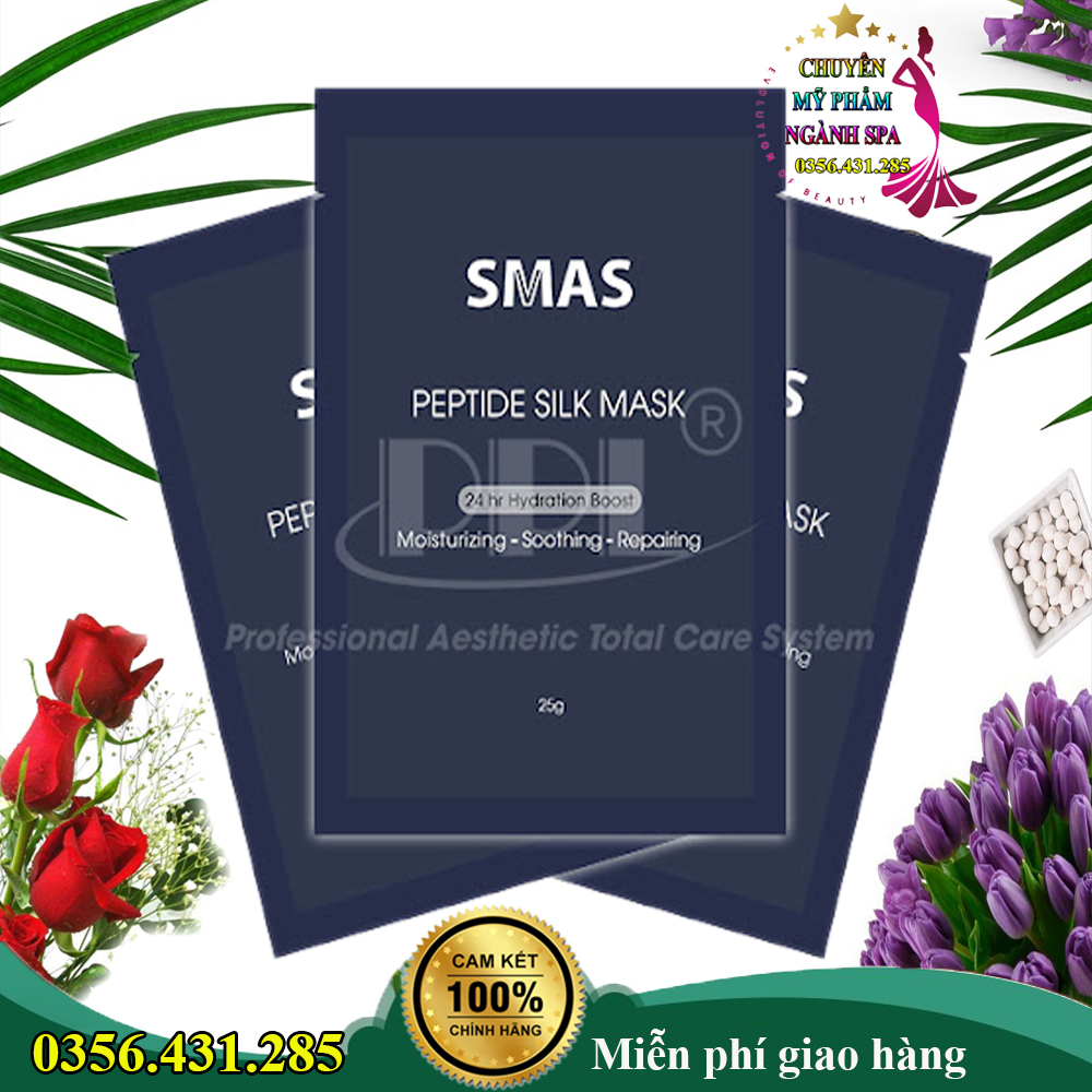 Mặt nạ dưỡng và phục hồi da smas peptide silk mask