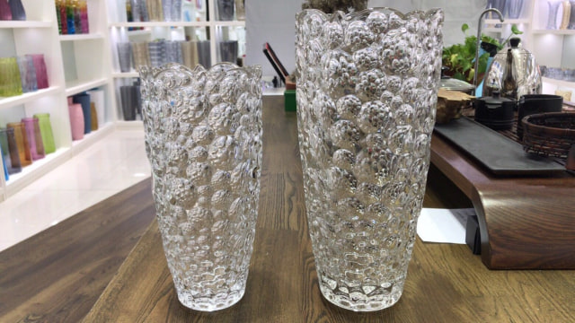 Bình cắm hoa pha lê cao cấp - cao 25cm mẫu mới