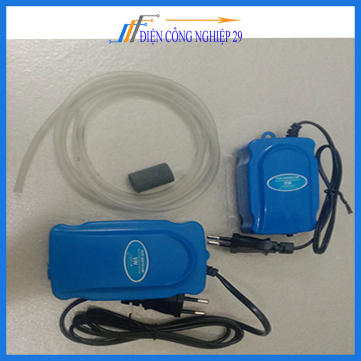 Máy sủi oxy mini siêu êm máy sục oxi bể cá cảnh bơm khí khi đi câu hồ cá