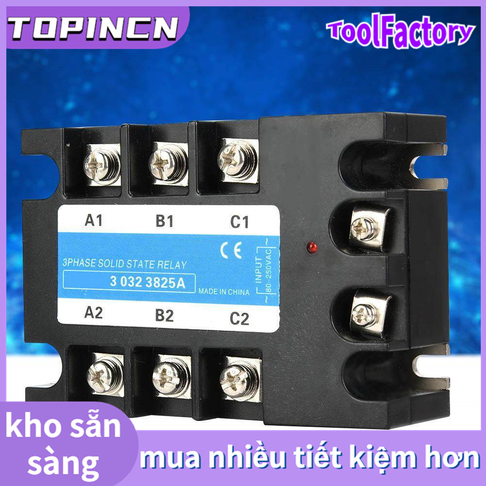 Three Phase Solid State Relay 80-250VAC Input SSR3 AC-AC Electrical Equipment for CNC Machinery