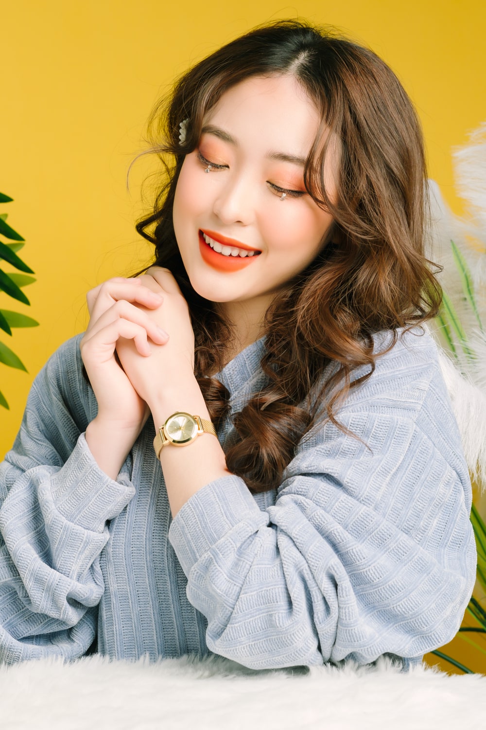 Đồng hồ nữ Julius Hàn Quốc JA-732D dây thép (Vàng)