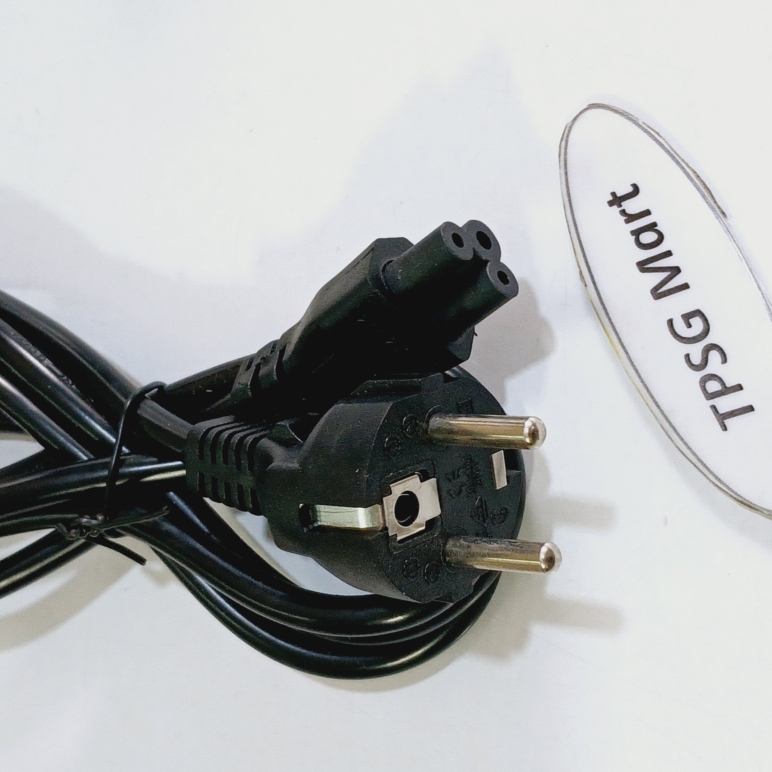 Cáp nguồn 3 lổ cho Adapter đầu cắm 3 lổ Hoa mai / Cáp Dẹp - Cáp Tròn (Cáp chất lượng)
