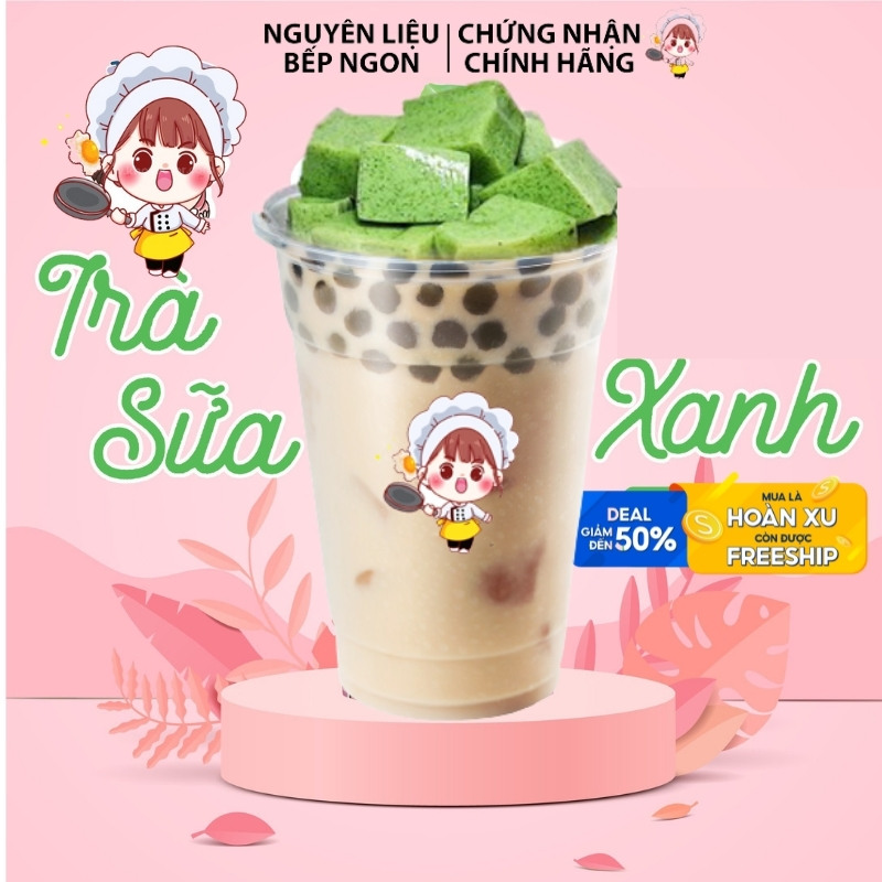 PUDDING MATCHA 500G - NGUYÊN LIỆU BẾP NGON