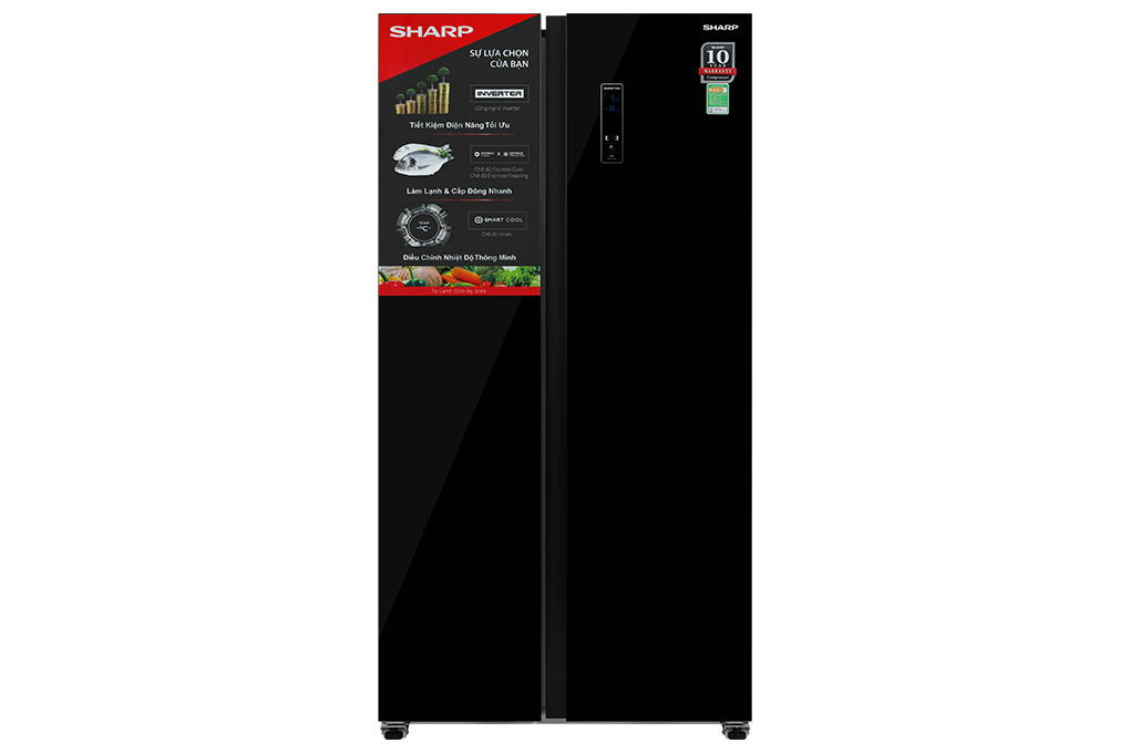 [MODEL 2026][FreeSHIP COD + Lắp Hà Nội] Tủ lạnh Sharp Inverter 466 lít SJ-FXP560VG-BK
