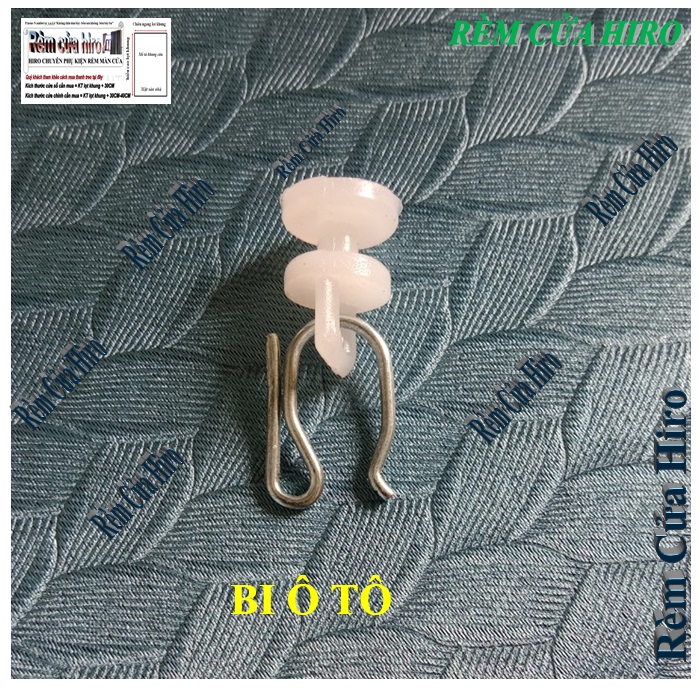 bộ hạt rèm và móc treo rèm ô tô