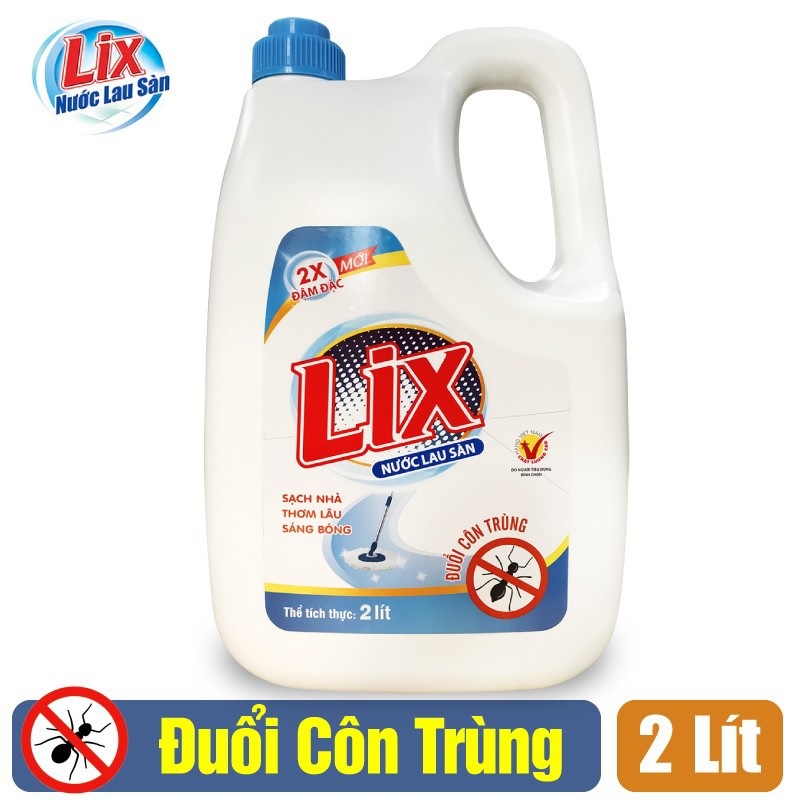 Nước lau sàn LIX đuổi côn trùng 2 lít NLS2