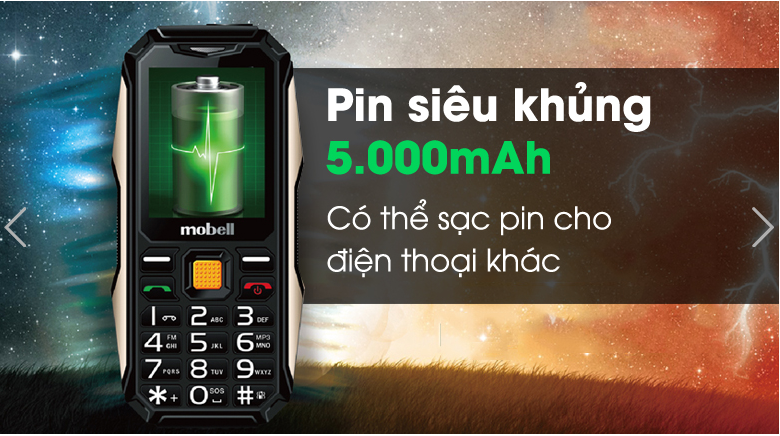 Điện thoại mobell rock 3 - Chính hãng (bảo hành 12 tháng)