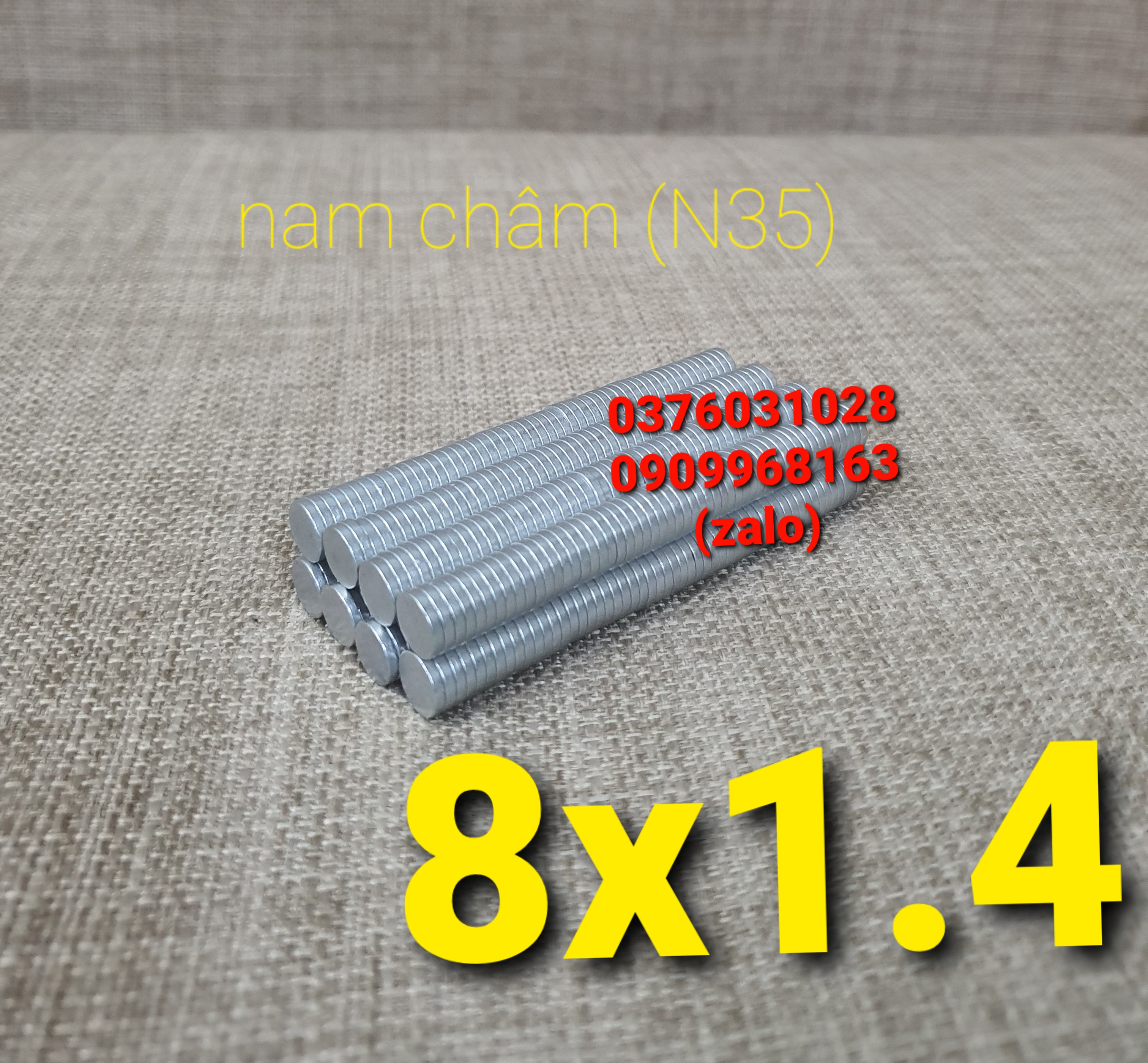 Nam châm vĩnh cửu 8x1.4