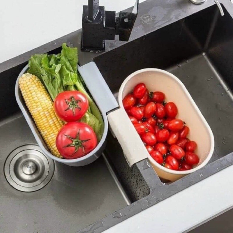 Khay lọc rác bồn rửa bát - để đồ rửa bát - rửa rau củ quả - rửa thực phẩm