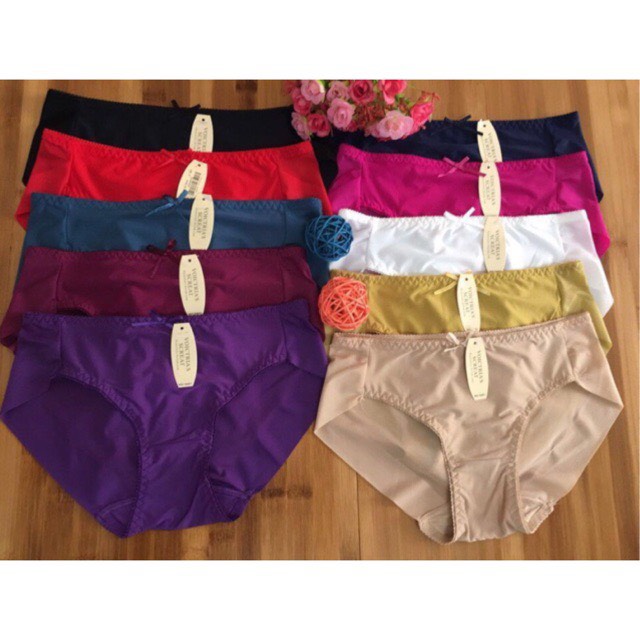 Combo 5 Quần Lót Nữ Trơn Beautiful Spring 5401 – Thun Lạnh Không Đường May, Siêu Mềm Mịn