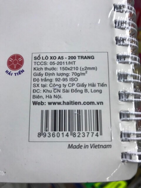 Sổ Lò Xo A5/A4 Dày 200Trang